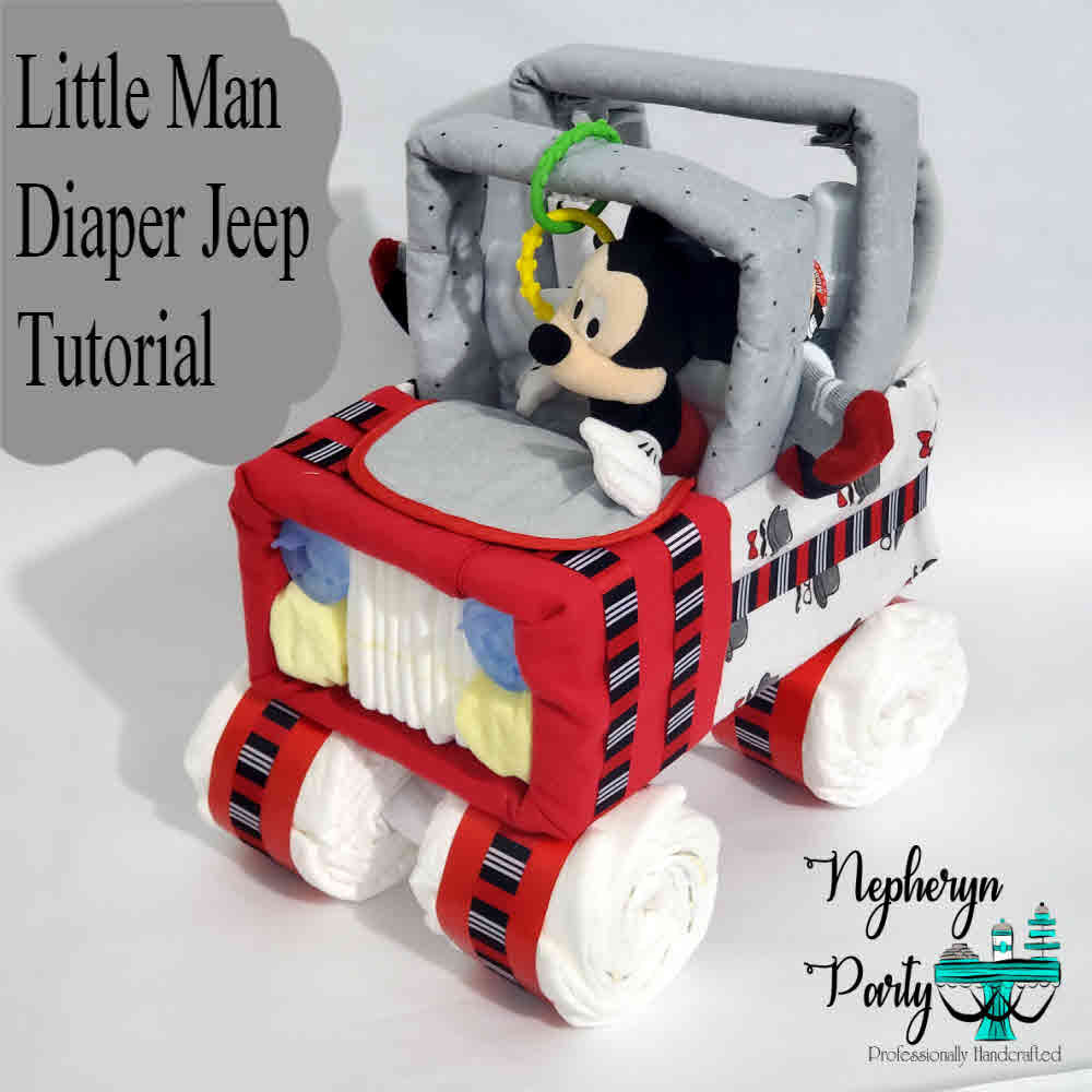 Safari jeep deals diaper cake