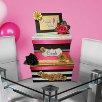 Kate Spade Themed Sweet 16 Birthday Card Box