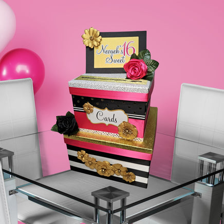 Kate Spade Themed Sweet 16 Birthday Card Box