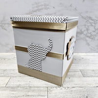 Baby Elephant Baby Shower Card Box