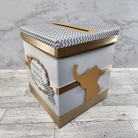 Baby Elephant Baby Shower Card Box