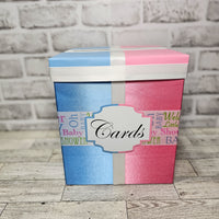 Gender Reveal Baby Shower Card Box