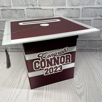 Burgundy Graduation Card Box