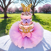 Butterfly Tutu Diaper Cake