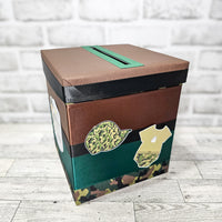 Little Soldier Camouflage Boy Baby Shower Card Box