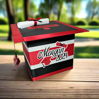 Red, Black, & White Large Graduation Card Box