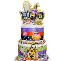 Halloween Baby Shower Diaper Cake Centerpiece