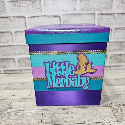 Little Merbaby Baby Shower Card Box
