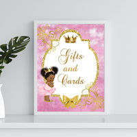 Little Princess Baby Shower Bundle, Pink and Gold