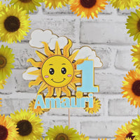 Little Sunshine 3D Birthday Cake Topper