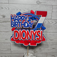 Toy Building Bricks 3D Birthday Cake Topper for Boy