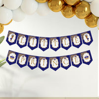 Little Prince Baby Shower Bundle, Royal Blue and Gold
