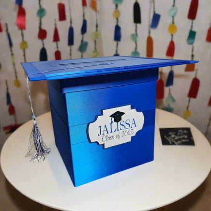 Royal Blue Graduation Card Box