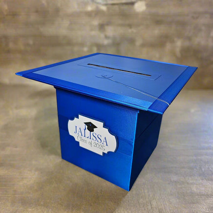 Royal Blue Grad Card Box