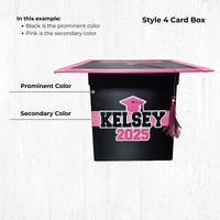 Rainbow Purple Based Graduation Card Boxes