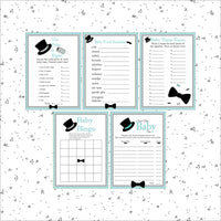 Little Man Decoration Pack - Teal, Gray