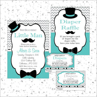 Little Man Decoration Pack - Teal, Gray