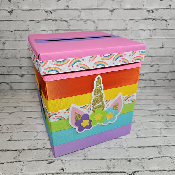 Unicorn Baby Shower Card Box