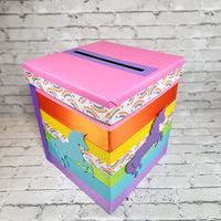 Unicorn Baby Shower Card Box
