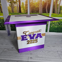 Rainbow Purple Based Graduation Card Boxes