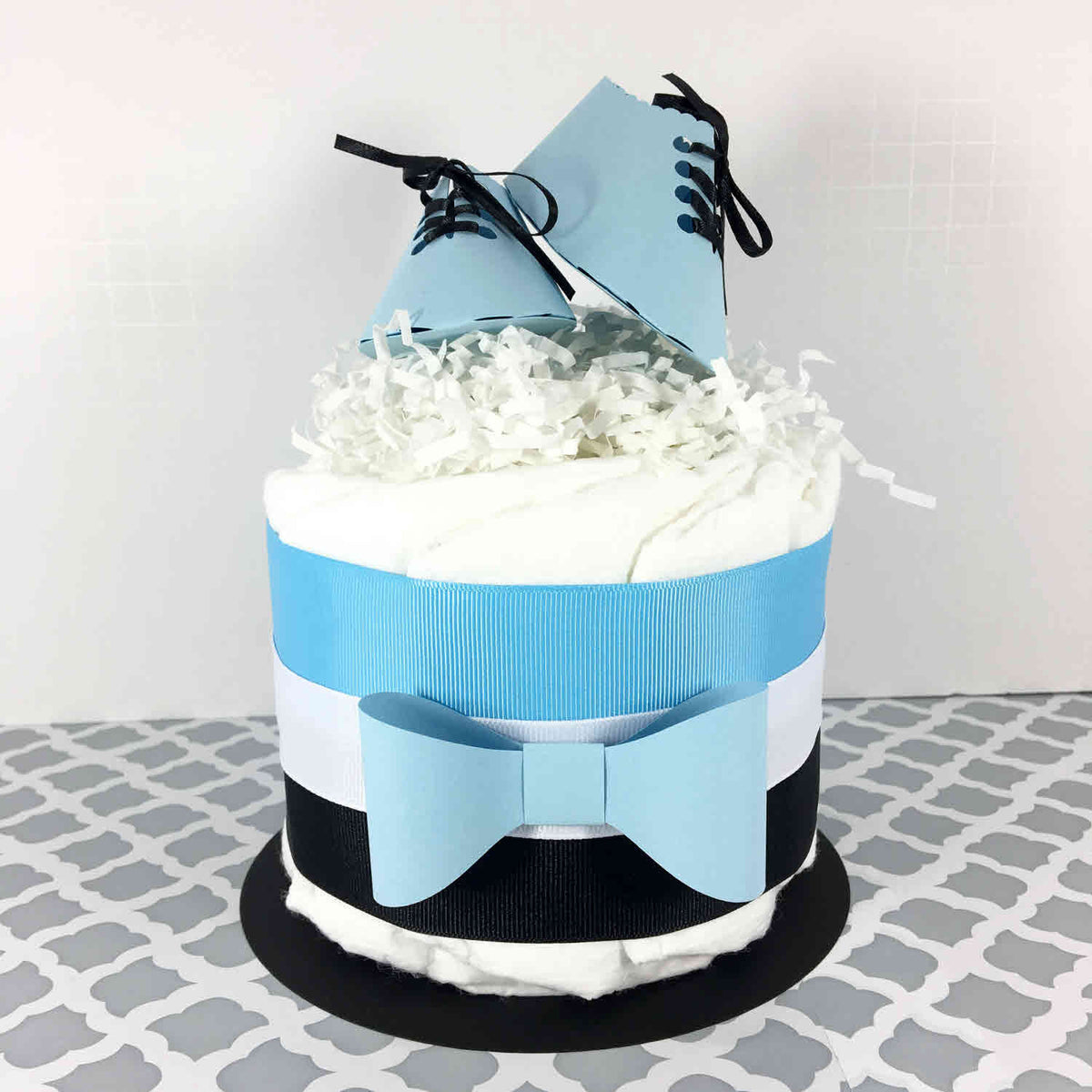 Themed Diaper Cake Ideas Golf Bag Diaper Cake Bow Ties And Dress