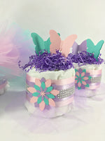 Butterfly Tutu Diaper Cake Centerpieces