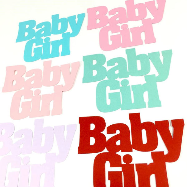 Baby Girl Baby Shower Cutouts