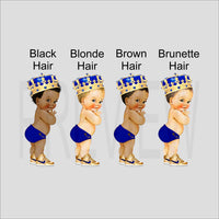 Little Prince Candy Bar Wrappers - Royal Blue, Gold