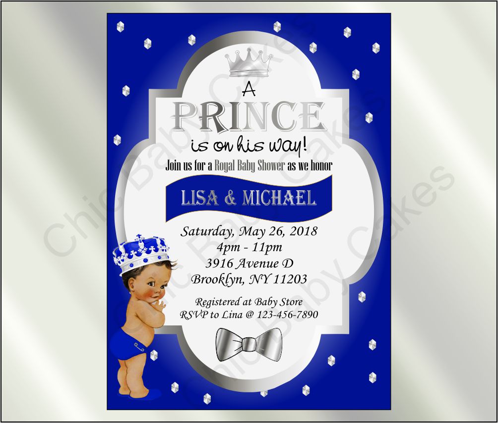 Baby hotsell prince invitations
