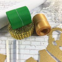 Green & Gold Prince Baby Boy Diaper Cake kit