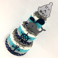 Nautical Whale It's a Boy Diaper Cake