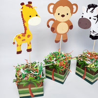 Jungle Safari Birthday Party Centerpieces