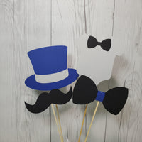 Little Man Party Sticks - Navy, Gray, Black