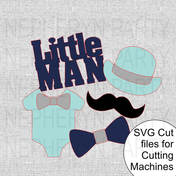 Little Man Centerpiece SVG Files