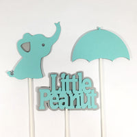 Little Peanut Centerpiece Sticks - Robin's Egg, Gray