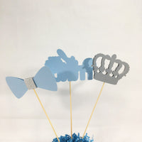 Little Prince Centerpiece Sticks - Light Blue