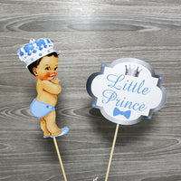 Light Blue & Silver Little Prince Cake Topper
