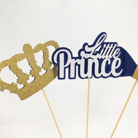 Little Prince Centerpiece Sticks - Navy
