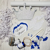 Little Prince Diaper Cake Kit - Royal Blue & Silver