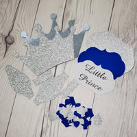 Little Prince Diaper Cake Kit - Royal Blue & Silver
