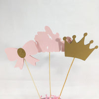 Little Princess Centerpiece Sticks - Light Pink