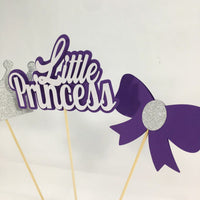 Little Princess Centerpiece Sticks - Purple