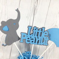 Little Peanut Centerpiece Sticks - Blue & Gray
