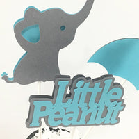 Little Peanut Centerpiece Sticks - Light Teal, Gray