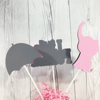 Little Peanut Centerpiece Sticks - Pink, Gray