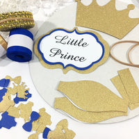 Little Prince Diaper Cake Kit - Royal Blue & Gold