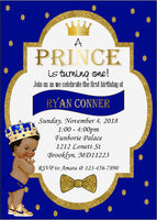 Prince Invite & Diaper Raffle Bundle