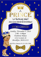 Prince Invite & Diaper Raffle Bundle