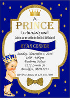 Prince Invite & Diaper Raffle Bundle