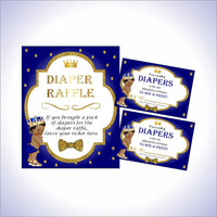 Prince Invite & Diaper Raffle Bundle